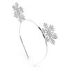 Huachi Snowflake Headbands for Women Girls Christmas Hair Accessories for Women Holiday Sparkle Rhinestone Snowflake Costume Hairbands Festival Party Headpiece view 3