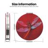 LZQPOEAS Dragonfly on Red Background Makeup Mirror 2-Sided 1X/2X Magnification Compact Mirror Small Pocket Mirror for Purse Folding Portable Handheld Mirror Travel Makeup Mirror for Gift Round Shape view 3
