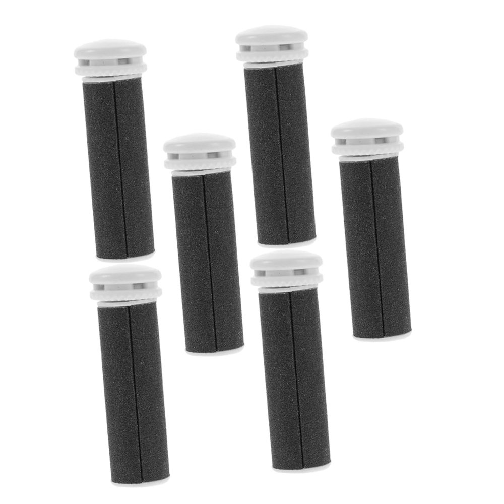 ADOCARN 6Pcs Replacement Roller Heads for Electric Foot File Refills for Callus Removal Easy to Replace Grinding Heads for Pedicure Tools Compatible with Various Electric Foot Grinders