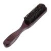 LALADEFIEE Beard Brush for Men Soft Boar Bristle Facial Cleaning Tool Ergonomic Design for Grooming Shaving Boyfriend Salon Home Use Black view 1