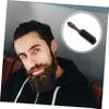 LALADEFIEE Beard Brush for Men Soft Boar Bristle Facial Cleaning Tool Ergonomic Design for Grooming Shaving Boyfriend Salon Home Use Black view 4