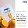 3W8L [Super Double Shot] Face Mask VitaC Toning 0.91 fl oz | Tone up Essence Facial Mask | Dull Skin Care | Daily Facial Mask | Eco-friendly Cellulose Orange Sheet Masks | Korean Skin Care view 2