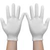 4 Pairs White Gloves, Breathable Cotton Gloves for Dry Hands Sleeping, Reusable White Cotton Gloves for Eczema SPA and Moisturizing Overnight, Washable Work Gloves for Women and Men view 1