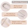 2Pcs French Hair Pins for Thick Hair, Metal French Twis Hair Pins for Women Girls, U-Shaped French Pin for Buns, 5.5 Inches Large French Pins Hairstyle Accessories (Silver, Gold) view 3