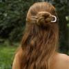 2Pcs French Hair Pins for Thick Hair, Metal French Twis Hair Pins for Women Girls, U-Shaped French Pin for Buns, 5.5 Inches Large French Pins Hairstyle Accessories (Silver, Gold) view 4