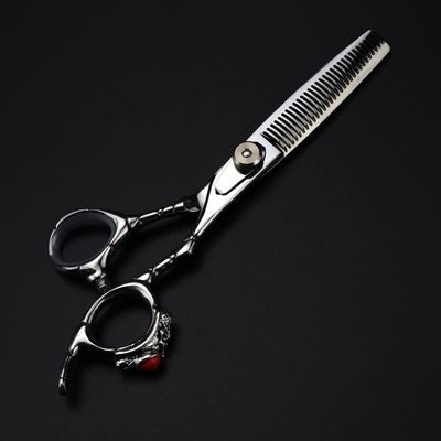 TXGJWRA Professional Hair Cutting Shears, 6inch Professional Japan 440c Steel Upscale Scissor Ring Cut Hair Scissors Haircut thinning Barber Cutting Shears Hairdressing Scissors,Thinning