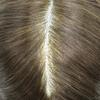 Human Hairpiece Fine Mono Mens Toupee French Lace Front Hair System For Men Poly Skin Around Hand Tied Hair Unit 8"X10" #610 Light Brown with 10%gray hair-120% Medium Light to Medium Density view 3