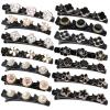 14PCS Sparkling Crystal Stone Braided Hair Clips,Braided Duckbill Clips with 3 Small Clips Double Layer Braided Hair Clips Hairpin Rhinestone Hair Barrette Accessories for Women/Girls (style3) view 1