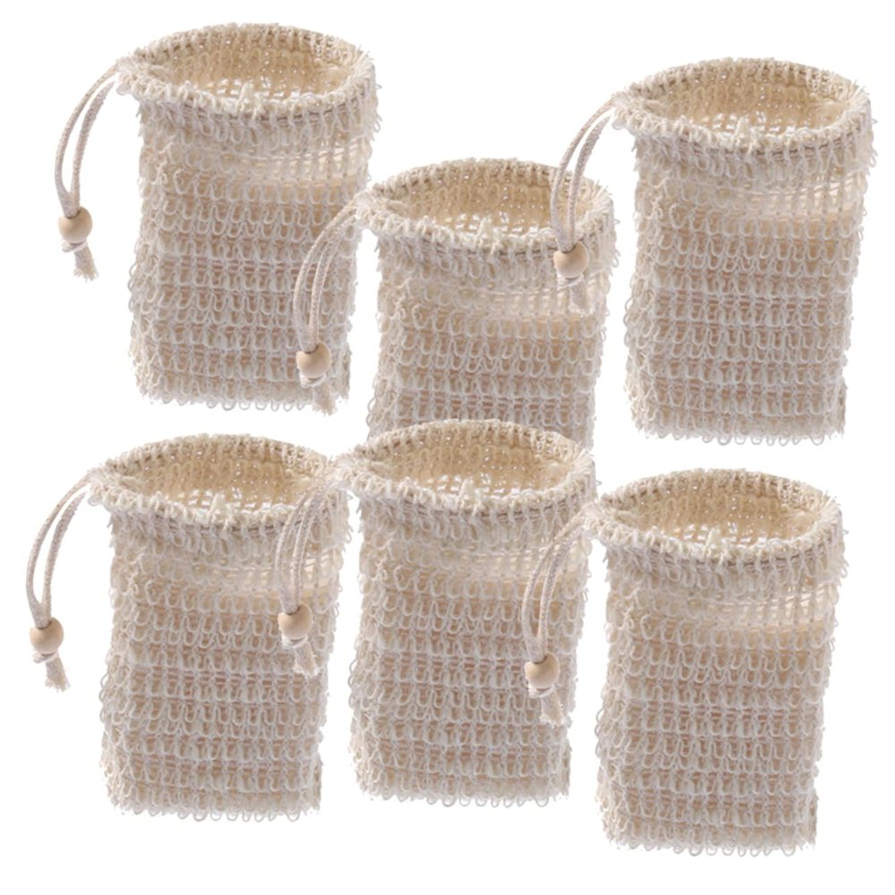 ASAKKURA 6pcs Alankilo Soap Bags Bar Soap Savers Pouch Portable Lightweight Household Saver Bag for Travel