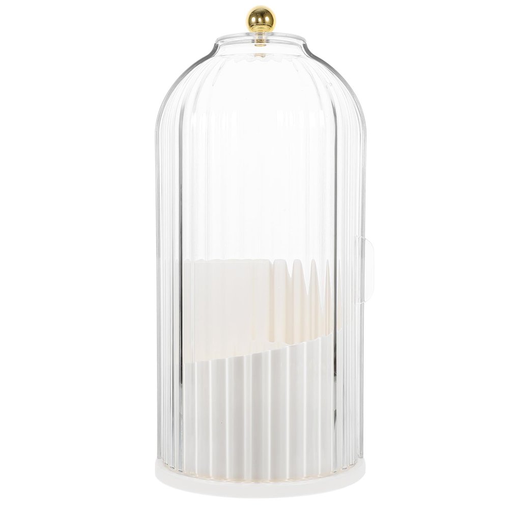 Alipis Makeup Brush Holder Organizer Lid Smooth Rotating Design for Easy Access Transparent Storage for Desktop Capacity Cosmetic Organizer for Makeup Products