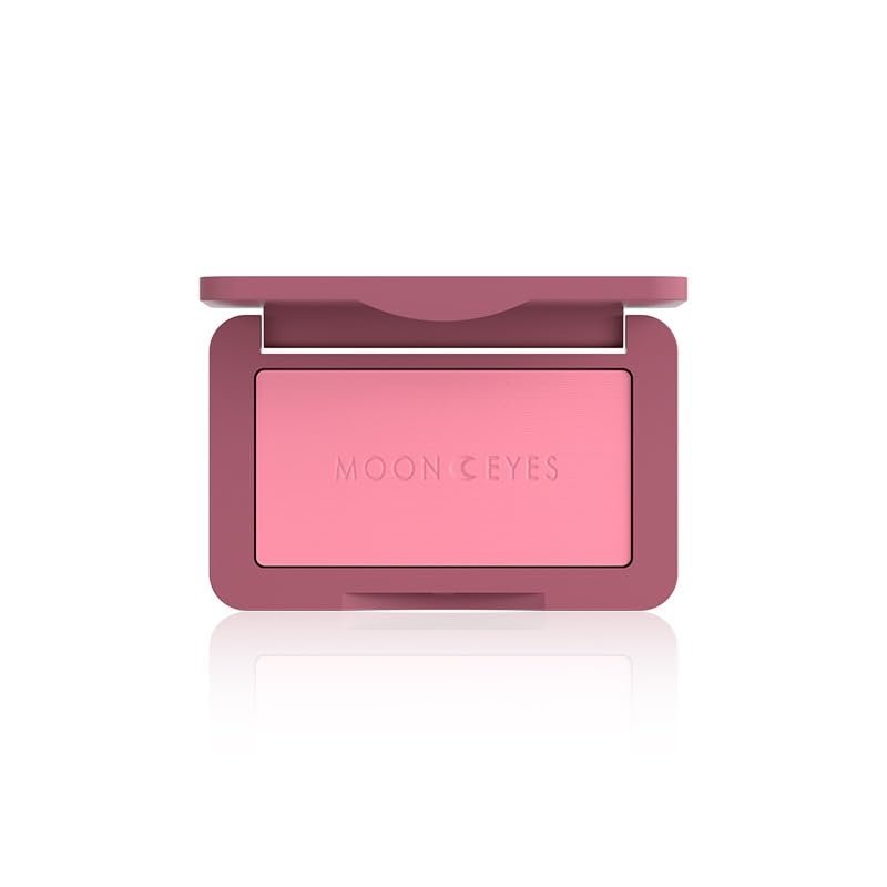 1 PC Single Color Romantic Facial Blush Powder Blusher, Low Color Saturation Matte Nude Pink Makeup Blusher Cheek Color (MK001, 6.5g)