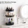 Aveniee 360 Rotating Makeup Organizer for Vanity, Large Spinning Bathroom Counter Organizer Shelf Holder for Cosmetics, Skin Care, Lipsticks,3 Tiers, Black view 2