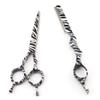 Professional Hair Cutting Shears, 5.5Inch Professional Zebra pattern Hairdressing Cutting Shears razor Japan Barber Thinning Scissors Hair Styling set view 4