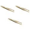 Beatifufu 3pcs Eyebrow Tweezers Stainless Steel Eyelash Curler Comb Eyebrow Grooming Kit Clip for Women view 1
