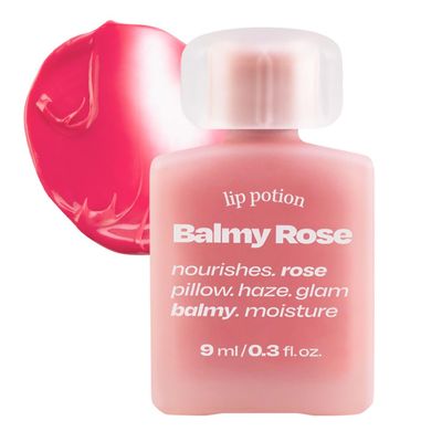 alternativestereo Lip Potion Balmy Rose | Creamy, Hydrating, Rosy Lip Tint with a Subtle Glow | 0.3 Oz (No.9 Fresh Rose)