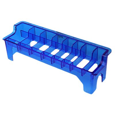ASAKKURA Guide Comb Storage Holder Durable Clipper Guard Organizer Box for Hair Clippers and Barber Tools for Home and Salon Use Keeps Combs Secure and Organized Random Style Blue