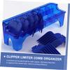 ASAKKURA Guide Comb Storage Holder Durable Clipper Guard Organizer Box for Hair Clippers and Barber Tools for Home and Salon Use Keeps Combs Secure and Organized Random Style Blue view 3