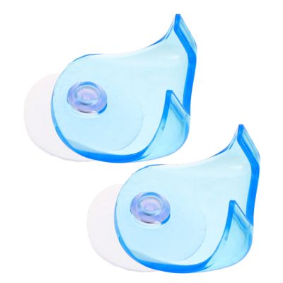 ASAKKURA 2pcs Cup Holders for Bathroom Manual Shaver Rack Ventilation Wall-mounted Shelf Design for Home and Salon Use