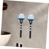 ASAKKURA 2pcs Cup Holders for Bathroom Manual Shaver Rack Ventilation Wall-mounted Shelf Design for Home and Salon Use view 4