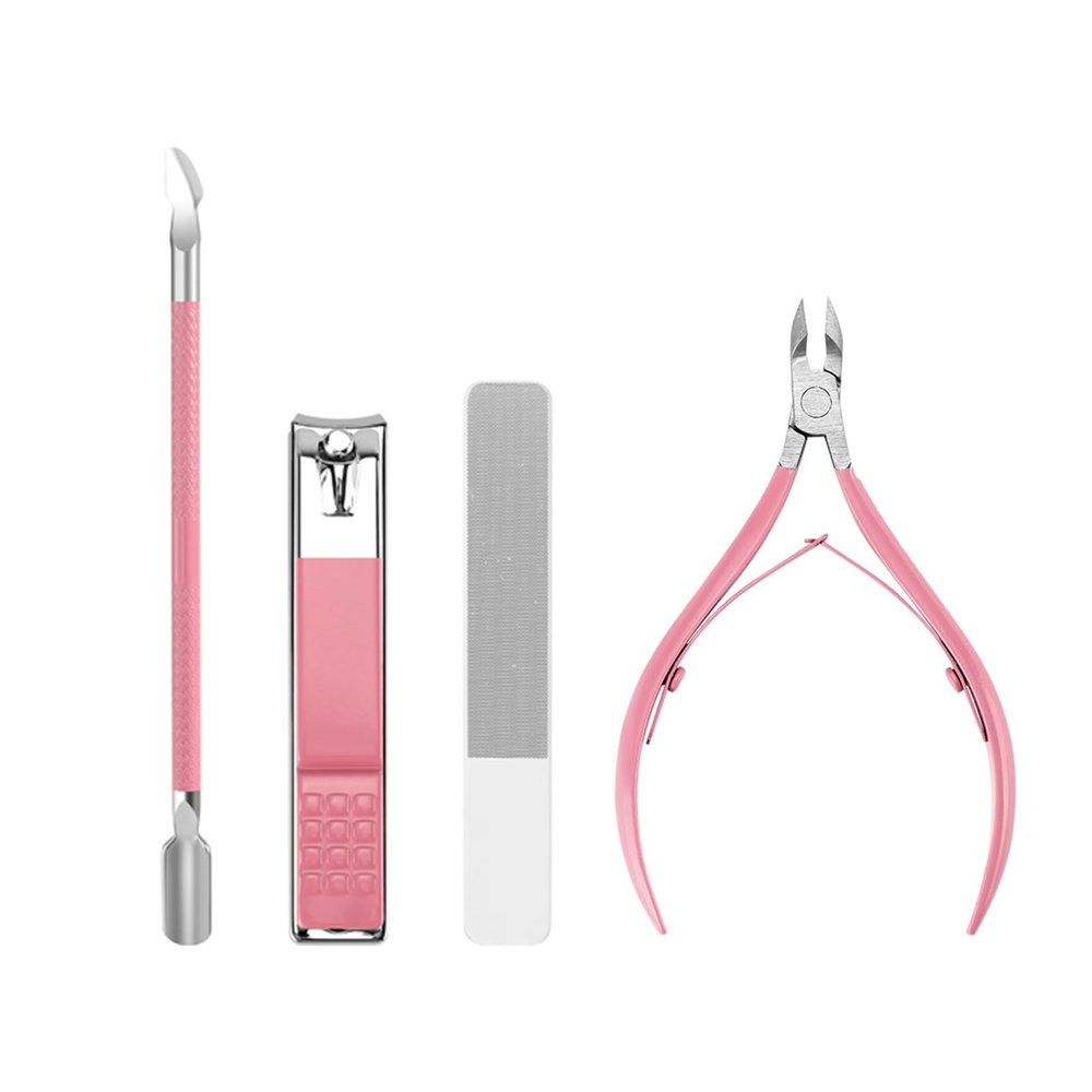 Nail Clippers Set Women Manicure Kit Nail Cuticle Kit with Nail Clippers Nail Cuticle Trimmer Pusher Glass Nail File Nail and Cuticle Care Kit Travel Nail Set Manicure Tools Cuticle Set Gift for Women