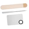 ASAKKURA 1set Nail Art Makeup Palette Set Foundation Mixing Tray Stainless Spatula Diy Makeup Supplies for Beauty Salons view 1