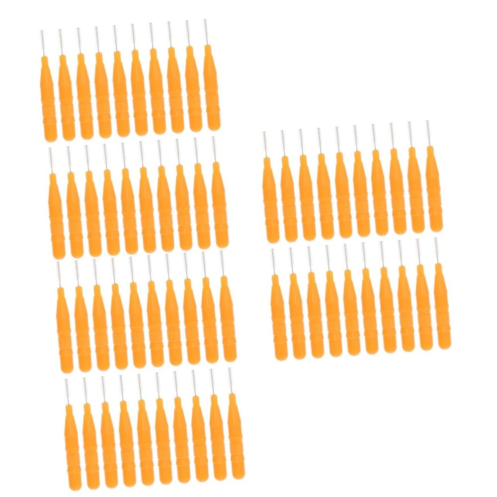 Beatifufu 60pcs Mini Eyebrow Makeup Brushes Cap Interdental and Makeup Brush for Travel Home and Lightweight and Portable Cosmetic Tool