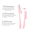 ADOCARN 10pcs Woman Eyebrow Razors Brow Travel Trimmer Portable Makeup Tools Folding Eyebrow Shaver Kit view 3