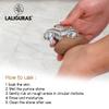 Laliguras Pumice Stone for Feet - Handcrafted 100% Natural Terracotta Foot Scrubber for Corn, Callus, Dry Dead Skin Removal - Exfoliating Rock for Feet/Hands - Relaxing Foot Care Tool (3 Pack - Sea) view 2