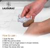 Laliguras Pumice Stone for Feet - Handcrafted 100% Natural Terracotta Foot Scrubber for Corn, Callus, Dry Dead Skin Removal - Exfoliating Rock for Feet/Hands - Relaxing Foot Care Tool (Rabbit White) view 2