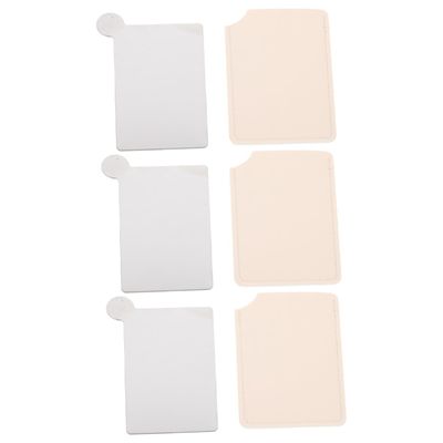Beatifufu 3pcs Stainless Steel Makeup Mixing Palette Foundation Palette Blending Tray Storage Holder
