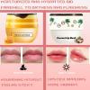 TIRDET 4 PCS Bee Lip Balm Honey Pot, Honey Strawberry Cherry Coconut Sleeping Lip Mask Overnight with Sticks, Exfoliating Prevention Dry and Crack Lip Scrubs view 2
