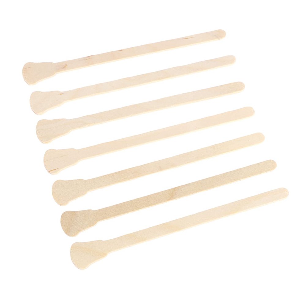 Healeved 150pcs Disposable Wooden Wax Spatulas for Hair Removal Applicators for Salon and Home Use Original Wooden for Depilatory Waxes