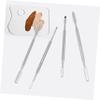 Beatifufu 4pcs Stainless Steel Makeup Mixing Spatulas Double-headed Stirring Rods for Cosmetics for Nail Art and Manicure Tools view 3