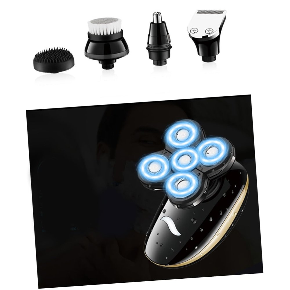Healeved USB Rechargeable Electric Razor Beard Trimmer Washable Wet Dry Men Shaving Kit