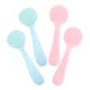ADOCARN 4pcs Silicone Facial Cleansing Brush Deep Clean Exfoliator for Blackhead Removal and Makeup Removal Portable Skin Care Scrubber and Colors view 1