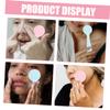ADOCARN 4pcs Silicone Facial Cleansing Brush Deep Clean Exfoliator for Blackhead Removal and Makeup Removal Portable Skin Care Scrubber and Colors view 2