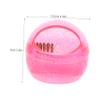 ADOCARN 2pcs Nail Drill Bit Cleaning Brush Detachable Design with Box Hard Wire Head for Easy Maintenance Portable Manicure Supplies Rose Red view 2