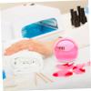ADOCARN 2pcs Nail Drill Bit Cleaning Brush Detachable Design with Box Hard Wire Head for Easy Maintenance Portable Manicure Supplies Rose Red view 4