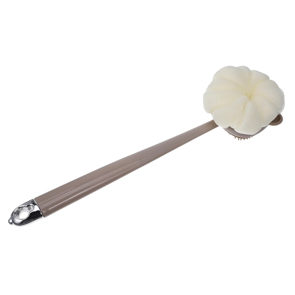 ASAKKURA Bath Brush Handle Dual-Sided Shower Scrubber for Easy Exfoliation Material for Family Use and Parts