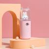 BTSEURY Facial Mister, Facial Mist Sprayer, 30ml USB Rechargeable Cute Moisturizing Mini Face Humidifier with Colorful Light (B) view 2