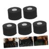 PLAFOPE 5rolls Disposable Barber Neck Strips Skin-Friendly and Stretchy Hairdressing Tape for Salon Use Convenient Hair Dyeing and Protection Black Neck Paper view 4