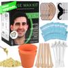 Nose Wax Kit Ear Hair Waxing Kit for Men and Women 100g Wax 30 Applicators (Up to 30 uses) Includes Natural Aloe Vera Wipes Mustache Guards Ear Guards Lasts up to 5 Weeks view 1