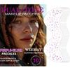 10 Pcs Purple and Silver Dual-tone Glitter Freckles, Halloween Glitter Freckle Face Tattoos, Waterproof Face Sparkle Temporary Tattoos, Long-lasting 48h Halloween Makeup for Women and Kids view 1