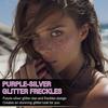 10 Pcs Purple and Silver Dual-tone Glitter Freckles, Halloween Glitter Freckle Face Tattoos, Waterproof Face Sparkle Temporary Tattoos, Long-lasting 48h Halloween Makeup for Women and Kids view 2