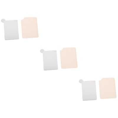 Mikinona 3pcs Makeup Palette Stainless Steel Mixing Palette for Foundation Blending Portable for Go