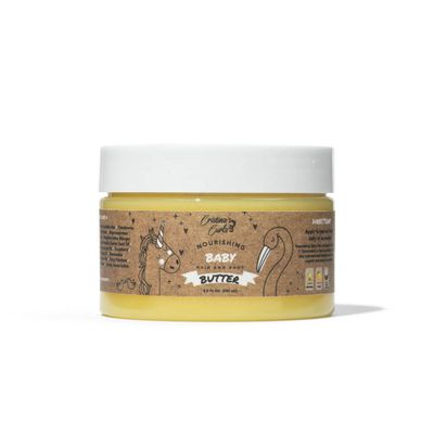 Cristina's Curls Nourishing Baby Hair And Body Butter  Rich Whipped Moisture To Seal Soft Skin And Strands