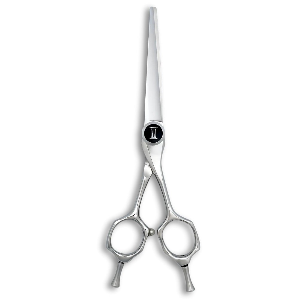 Zero-Offset Professional Hair Scissors - VG-10 Stainless Steel, Dual Removable Tangs, Razor Sharp for Wet or Dry Hair Cuts - Pinnacle - Designed by Saki Shears (5.5 Inch Hair Scissors)