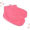 Mikinona Paraffin Therapy Foot Cover Wax Foot Wraps for Women Care Socks Paraffin Therapy Glove for Home Salon Use view 1