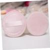 ASAKKURA 10pcs Round Makeup Powder Puff Sponges Blending Sponges for Face Cotton Rounds Rayon Ribbon Back for Smooth Application Random view 3