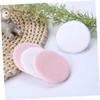 ASAKKURA 10pcs Round Makeup Powder Puff Sponges Blending Sponges for Face Cotton Rounds Rayon Ribbon Back for Smooth Application Random view 4